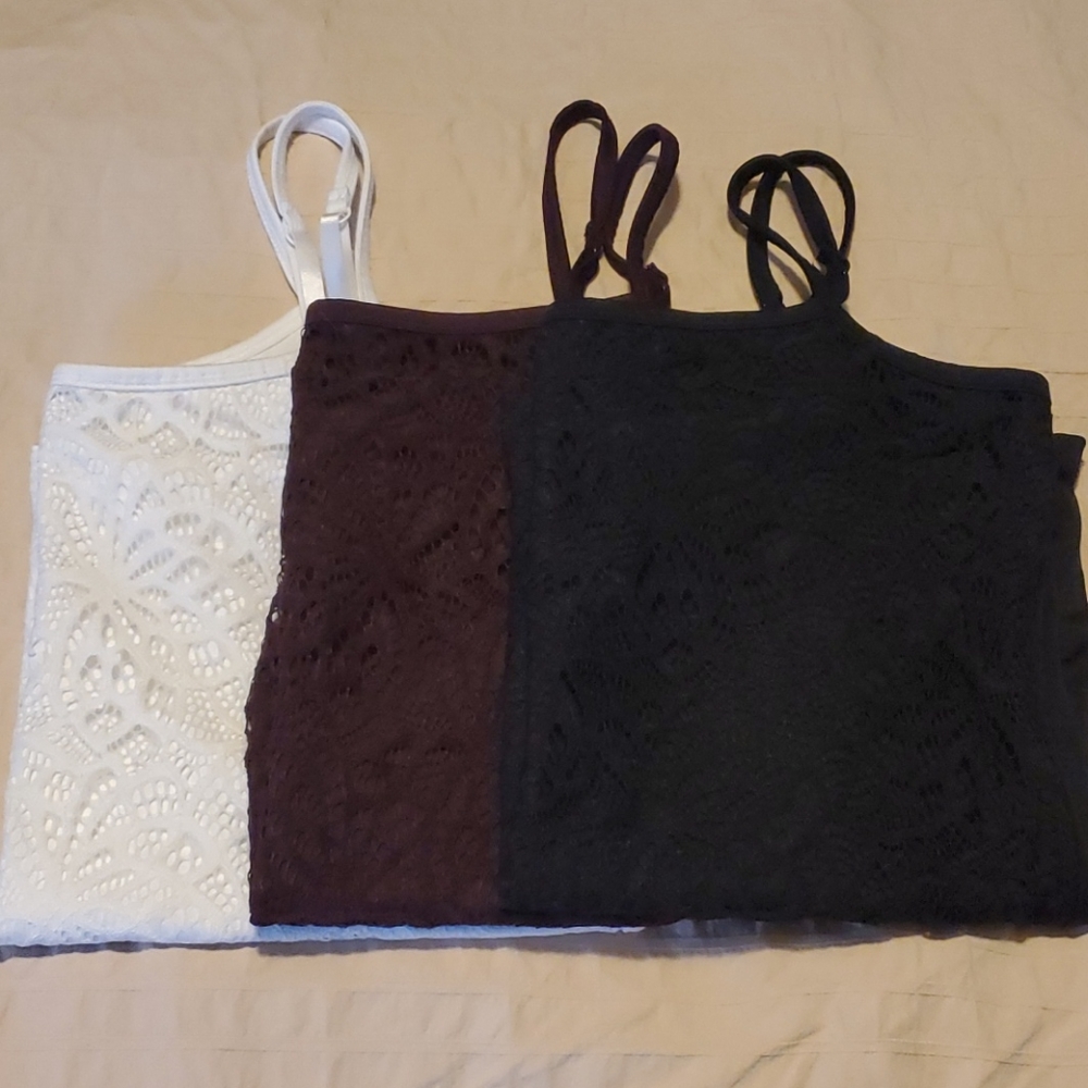 NY&CO 3 Lace Camisoles